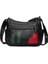 B-1 Vintage Kadınlar Yumuşak Pu Deri Çanta Siyah Messenger Çanta Kadın Casual Tote Omuz Çantası Tasarım Fermuar Bayanlar Bolsa Femininaq4 (Yurt Dışından) 1