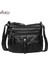 B-1 Vintage Kadınlar Yumuşak Pu Deri Çanta Siyah Messenger Çanta Kadın Casual Tote Omuz Çantası Tasarım Fermuar Bayanlar Bolsa Femininaq4 (Yurt Dışından) 4