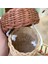 Toprak Sarı Mini Bambu Rattan Çocuklar Kız Için El Dokuması Çanta Palamut Şeklinde Depolama Sepeti Fotoğraf Sahne Rahat Crossbody Omuz Kovası Çanta (Yurt Dışından) 3