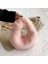 Pembe Moda Kadın Hilal Hobo Çanta Yumuşak Sıcak Taklit Kürk Crossbody Çanta Düğümlü Çanta Peluş Zincir Omuz Çantası Bayan Çanta (Yurt Dışından) 1