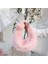 Pembe Moda Kadın Hilal Hobo Çanta Yumuşak Sıcak Taklit Kürk Crossbody Çanta Düğümlü Çanta Peluş Zincir Omuz Çantası Bayan Çanta (Yurt Dışından) 4