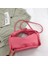 Pembe Moda Hobo Çanta Kadınlar Için Pileli Çanta Mor Pu Deri Omuz Crossbody Çanta Küçük Bayanlar Yumuşak Kolu Tote Debriyaj Çanta (Yurt Dışından) 1