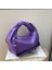 Pembe Moda Hobo Çanta Kadınlar Için Pileli Çanta Mor Pu Deri Omuz Crossbody Çanta Küçük Bayanlar Yumuşak Kolu Tote Debriyaj Çanta (Yurt Dışından) 2