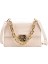 Beyaz Omuzdan Askili Çanta Kadın Çerçeve Çanta Altın Kadınlar Için Kalın Zincir Çanta Flap Omuz Çantaları Deri Trendy Satchel Çanta Chic Crossbody Çanta (Yurt Dışından) 1