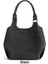 Siyah Zarif Bayanlar Hobo Omuz Çantası Kadın Çanta Kanvas Üstten Saplı Çanta Messenger Çanta Kadın Kanvas Crossbody Çanta Kılıf (Yurt Dışından) 1