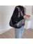 Siyah Fermuarlı Kadın Hobos Çanta Ayarlanabilir Sapanlar Bayan Çanta Pu Deri Yumuşak Orta Kadın Omuz Crossbody Çanta Tüm Satış (Yurt Dışından) 1