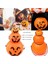 Halloween Saplı Balkabağı Plastik Şeker Toplama Kovası 3 Boy 3 Adet 1