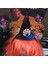 Halloween Hologram Baskı Tüllü Tüylü Tepegöz Şapkalı Cadı Tacı 1 Adet Multicolor 2