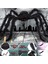 Halloween 75 ve 30 cm Peluş Siyah Renk Esnek Ayaklı Örümcek 2 Adet 3