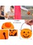 Halloween Saplı Balkabağı Plastik Şeker Toplama Kovası Mini 7x6 cm 2 Adet 1
