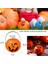 Halloween Saplı Balkabağı Plastik Şeker Toplama Kovası Mini 7x6 cm 4 Adet 1