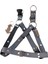 Köpek göğüs tasması orta ırk metal zımbalı eskitme kot genişlik:2,5cm göğüs ölçüsü:40-70cm ayarlamalı dog harness GT2-8 1