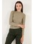 Fitilli Esnek Slim Fit Yarım Balıkçı Yaka Kazak Bayan Kazak 5865344 3