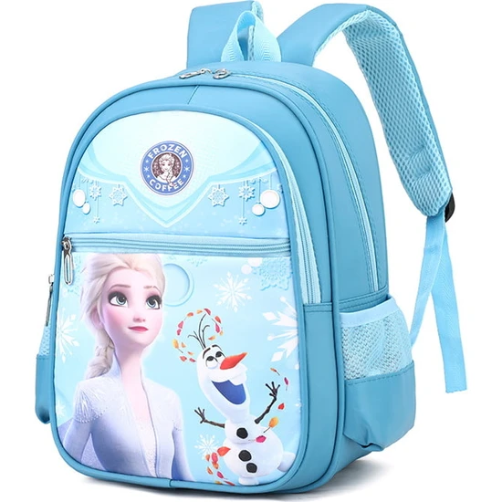 Mdsj Princess Elsa Çocuk Suya Dayanıklı Okul Çantası (Yurt Dışından)