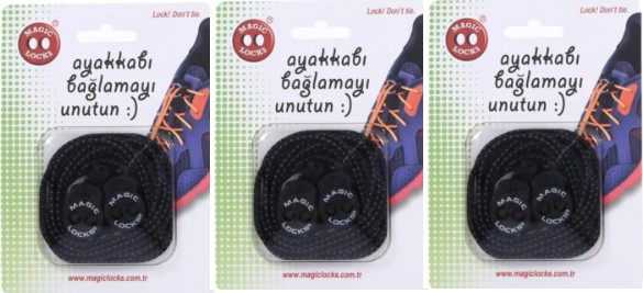 Magic Locks Akıllı Ayakkabı Bağcığı Yuvarlak 3'lü