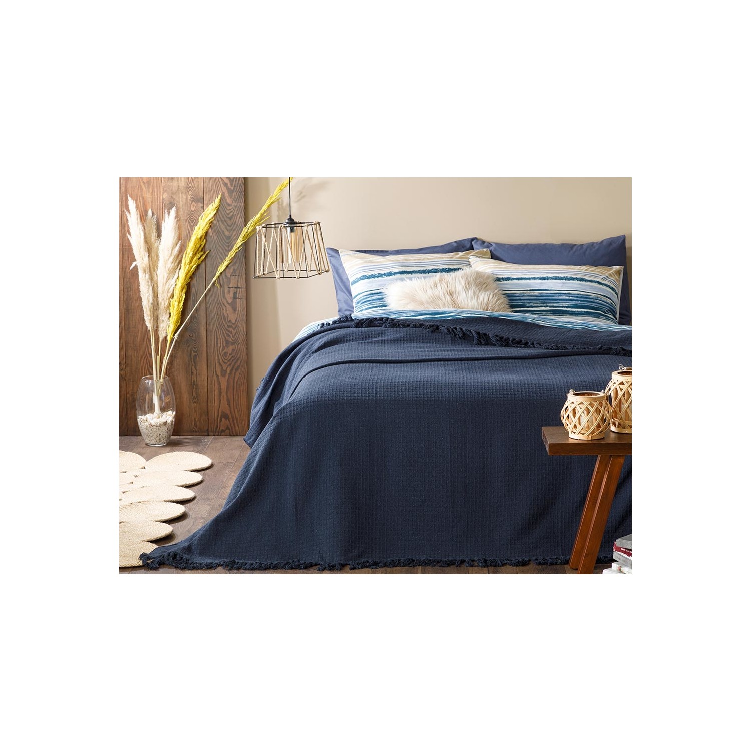 English Home Plaid Pamuklu Tek Kişilik Yatak Örtüsü 160X240 Fiyatı