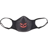Oxy Ayarlanabilen Turuncu Halloween Baskılı Yıkanabilir Çocuk Maskesi
