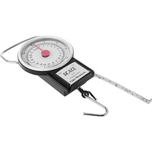 Scale 22 KG/50LB Kancalı Tartı Aleti 1 Metre Mezuralı Askılı Balıkçı Terazisi