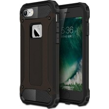 Caseart Apple iPhone 6 Plus / 6s Plus Kapak Çift Katmanlı Zırh Tank Kılıf Siyah