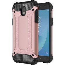 Caseart Samsung Galaxy J330 Kapak Çift Katmanlı Zırh Tank Kılıf Rose Gold