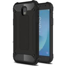 Caseart Samsung Galaxy J730 Pro Kapak Çift Katmanlı Zırh Tank Kılıf Siyah