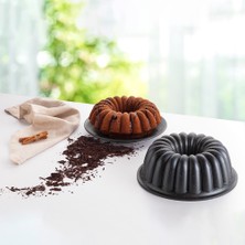 Nehir Açelya Gri Döküm Kek Kalıbı 26 cm