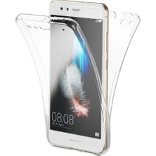 Kvy Huawei P10 360 Derece Kılıf Kristal Silikon Soft Ön Arka Şeffaf