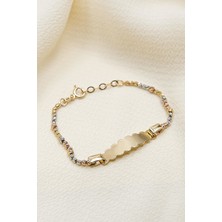 Semiz Kuyumculuk Dorica Toplu Çocuk Altın Bileklik