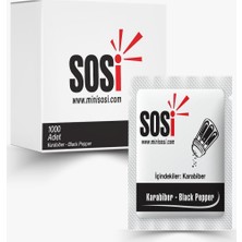 Sosi Tek Kullanımlık Karabiber 1 gr x 1000'LI