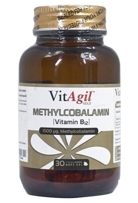 VitAgil Gold 1500 mcg Methylcobalamin (Vitamin B12) 30 Kapsül