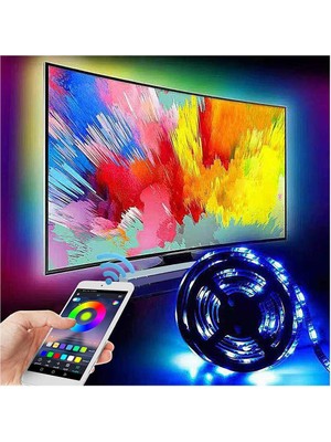 Exeo Tv Arkası Bluetooth Rgb USB Şerit LED Slikonlu 3 m