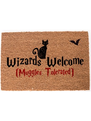 Hediye Sepeti Wizards Welcome Esprili Kapı Önü Paspas