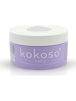 Kokoso Baby Organik Hindistan Cevizi Yağı Nemlendirici Etkiyle 168 gr Bebekler İçin
