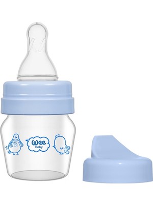 Wee Baby Mini Cam Alıştırma Bardağı Seti 30 ml 0-6 Ay Mavi