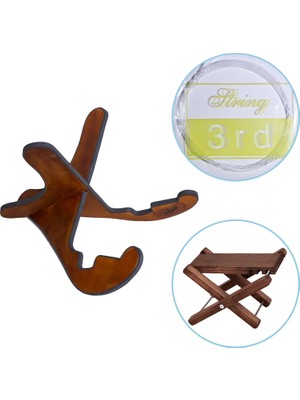 Donizetti Ahşap Stand  Ayak Pedalı +  Klasik Gitar  Tel