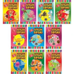 Karatay Çocuk Gelişimine Uygun Afacan Ince Boyama 10 Kitap