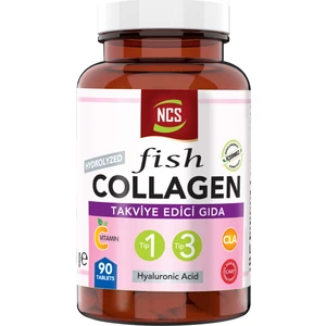 Type 1-3 Balık Kollajen Cla Biotin 90 Tablet Çinko Collagen Hyaluronic Acid
