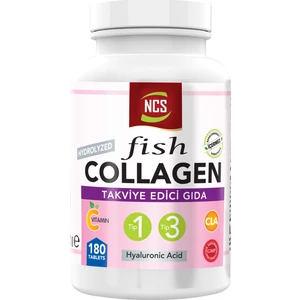 Type 1-3 Balık  Cla Biotin 180 Tablet Çinko Collagen Hyaluronic Acid