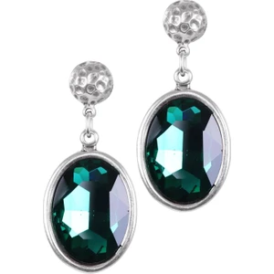 Kadın Antik Gümüş Kaplama Swarovski Taşlı Hürrem Küpe