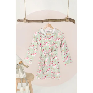 Pony Mint Kapşonlu Bebek Çocuk Bornozu 1-2 Yaş