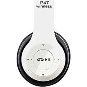 P47 Bluetooth  5.0 +Edr Tf - Kart Mp3 Çalar Kulaklık Beyaz