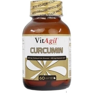 VitAgil Gold Curcumin  60 Kapsül - Zerdeçal + Koenzim Q10