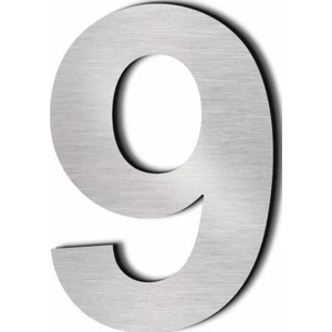 Se-Dizayn Kapı Numarası 15 cm No 9. Kendinden Yapışkanlı Paslanmaz Çelik