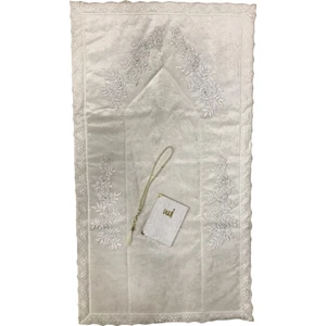 Lamazi Home Lamazihome Krem Kadife Seccade Seti 70 x 120 cm