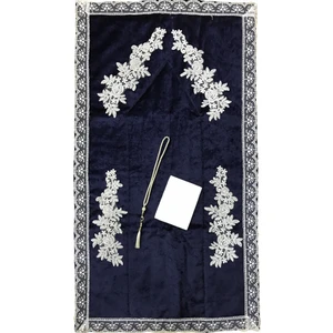 Lamazi Home Lamazihome Krem Kadife Seccade Seti 70 x 120 cm