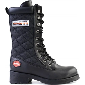 Harley Davidson Rose Black Deri Kadın Bot
