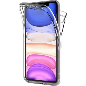 Apple iPhone 11 360 Derece Kılıf Kristal Silikon Soft Ön Arka Şeffaf