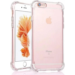 Apple iPhone 6s Shockproof Ultra Koruyucu Sert Silikon Kapak Şeffaf