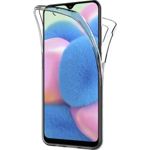 Samsung Galaxy A30S 360 Derece Kılıf Kristal Silikon Soft Ön Arka Şeffaf