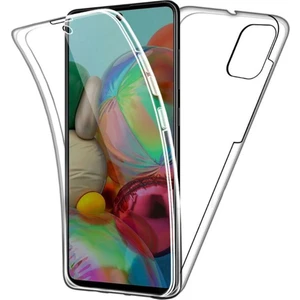 Samsung Galaxy A51 360 Derece Kılıf Kristal Silikon Soft Ön Arka Şeffaf